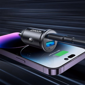 Joyroom JR-CCN05 automašīnas lādētājs USB-C / USB-A 30W, melns