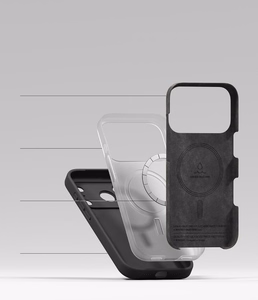 Ringke MagSafe silikona vāciņš modelim iPhone 18 Pro – melns
