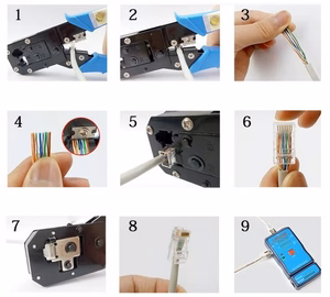 RJ45 Modular Plug priekš FTP CAT7, 20 pcs