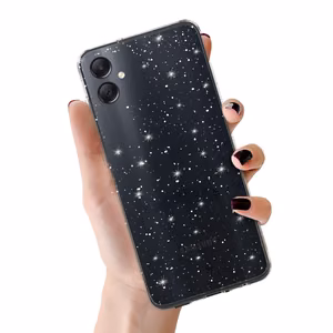 Viedtālruņa apvalks Crystal Glitter Samsung Galaxy A05 sudrabains