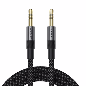 Acefast J10 AUX cable mini jack 3.5mm 1m - black