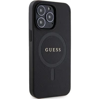 Guess GUHMP13XPSAHMCK iPhone 13 Pro Max 6.7" melns/melns hardcase Saffiano MagSafe
