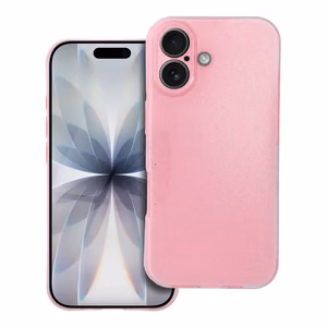 Caurspīdīgs viedtālruņa apvalks 2 mm BLINK iPhone 17 rozā