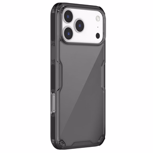 Nillkin Nature TPU Pro viedtālruņa apvalks iPhone 17 Pro Max – daļēji caurspīdīgs melns