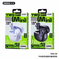 BLUETOOTH EARPHONES REMAX TWS-02 melns BT 5.4