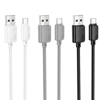 Kabelis USB A uz USB C Hoco 3A 1 m X113 balts