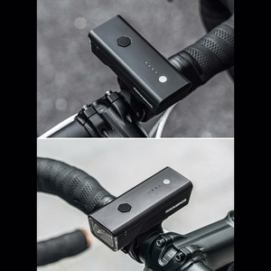 Rockbros 24510003001 priekšējais velosipēda lukturis 260 lm + USB-C - USB-A kabelis - melns