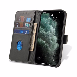 Magnētiskais elegants apvalks ar atloku un statīva funkciju OnePlus Ace melns