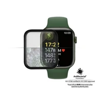 PanzerGlass Izliekts antibakteriāls rūdītais stikls Apple Watch 7 - 41mm - melns