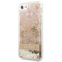 Guess Paisley Šķidro Spīdumu apvalks iPhone SE 2022 / SE 2020 / 7 / 8 - zelta
