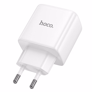 Telefona GaN lādētājs Hoco USB C PD AVS 40W max 60W N83 balts