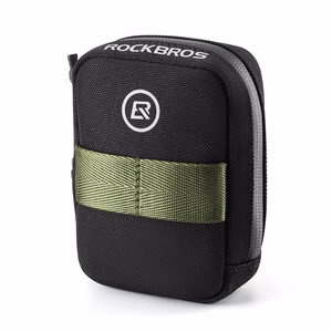 Rockbros mini sedla soma ar CO2 baloniņa turētāju - melns/zaļš