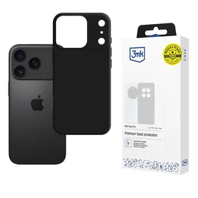 3mk Matt Case Pro viedtālruņa apvalks Apple iPhone 17 Pro Max - matēti melns