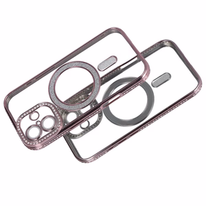 Bling Magsafe rozā viedtālruņa apvalks iPhone 17