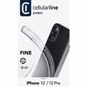 Cellularline Fine vāciņš ierīcei iPhone 12 / 12 Pro, caurspīdīgs