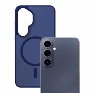 3mk Smoke MagCase zils – tālruņa vāciņš modelim Samsung Galaxy S26