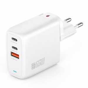 GaN Flex 65W lādētājs 2 USB-C+1 USB-A balts