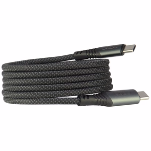 USB-C / USB-C Audi 2.0 kabelis 20V 3A 60W - melns