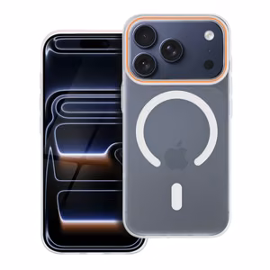 maciņš iPhone 17 AIR Go oranžs saderīgs ar MagSafe caurspīdīgs