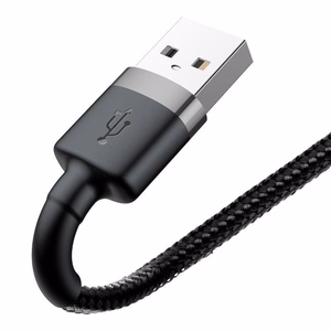 Baseus kabelis Cafule USB - Lightning 1,0 m 2,4A pelēks-melns