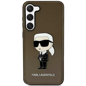 Karl Lagerfeld KLHCS23SHNIKTCK S23 S911 melns cietais viedtālruņa apvalks Ikonik Karl Lagerfeld