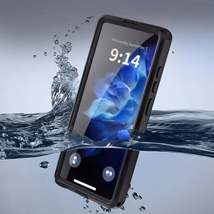 Ūdensnecaurlaidīgs apvalks SHELLBOX MARS ar metāla gredzenu SAMSUNG S25 Ultra melns