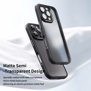 Rock Guard Touch Matte sērijas viedtālruņa apvalks Iphone 16 Plus melns