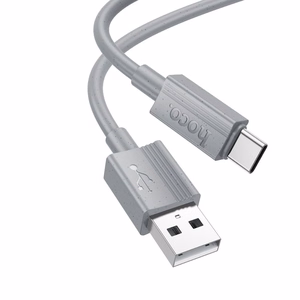 Cable USB A to USB C Hoco 3A 1 m X107 gray