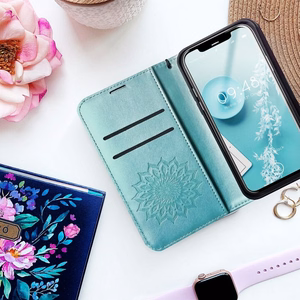 Flip case for Samsung A12 / M12 Mezzo Book mandala green