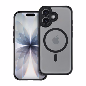 FULL MATTE MAG COVER viedtālruņa apvalks saderīgs ar MagSafe iPhone 17 melna
