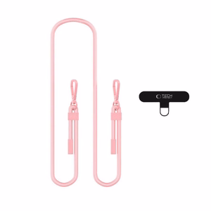TECH-PROTECT C5SE ROPE CROSSBODY STRAP gaiši rozā
