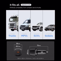 Spigen Essential EV1133 3 portu auto lādētājs - melns