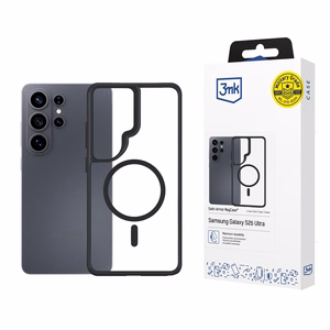 3mk Satin Armor MagCase for Samsung Galaxy S26 Ultra - caurspīdīgs melns