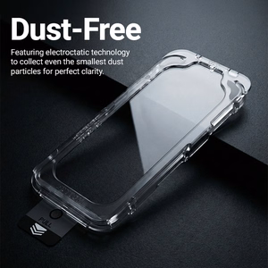 Crong EasyShield 2-Pack rūdīta stikla ekrāna aizsargi iPhone 17e / 16e / 14 / 13 / 13 Pro, 2 gab.