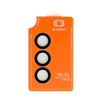 Rūdīts stikls Tel Protect Titanium Lens 99% AR uz kameras priekš Samsung Galaxy S26 Plus melns (lēca 3 gab.)