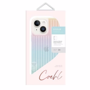 Uniq Coehl Linear viedtālruņa apvalks iPhone 14 - perlamutra