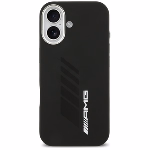 AMG silikona Oversize Rhombs MagSafe apvalks iPhone 17 - melns