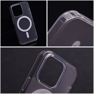 FROST MAG COVER viedtālruņa apvalks, saderīgs ar MagSafe, priekš IPHONE 14 Plus, sarmots caurspīdīgs