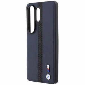 BMW Perforated Stripe Logo MagSafe Maciņš for Samsung Galaxy S26 Ultra - tumši zils