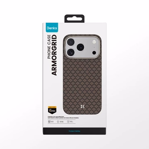 Benks Magnetic Armor Air Armor Grid Kevlar Case Metal Frame 600D (A067) priekš Iphone 17 gold