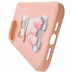 NIMMY case GLASSES COOL CAT for IPHONE 15 Pro Max pink