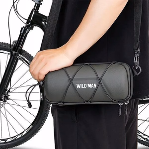 WILDMAN ceļojumu soma velosipēda stūrei ar rāvējslēdzēju, 2L, GD7X, zaļa