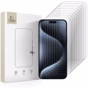 Tech-Protect Tempered Glass Bundle 10-pack for iPhone 15 Pro Max