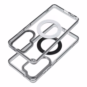 Case for Samsung A36 Frame Circle Stand compatible with MagSafe black