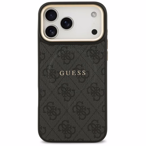 GUESS viedtālruņa apvalks (m) IPHONE 17 Pro Max ar MagSafe saderīgs PU 4G W/ Classic - melns