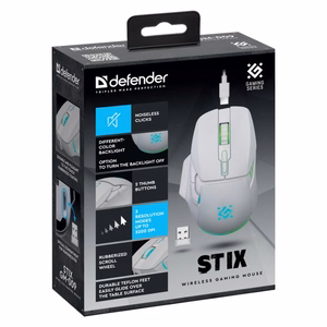 Defender Stix GM-009 bezvadu pele RF balta 3200 DPI