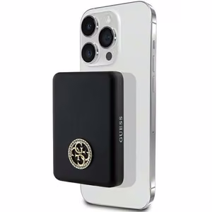 Guess MagSafe 4G Strassed Metal Logo беспроводной внешний аккумулятор 5W 3000mAh - чёрный