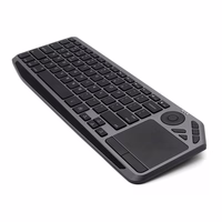 Techly ICTB9801TB tastatūra RF bezvadu + Bluetooth QWERTY US English melna