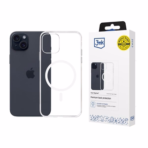 3mk Caurspīdīgs Magnētiskais apvalks Apple iPhone 15 - caurspīdīgs