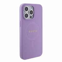 Guess GUHMP15XPSAHMCU iPhone 15 Pro Max 6.7" violets/violets cietais apvalks Saffiano MagSafe